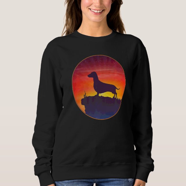 Dachshund Wiener Hunderasse  7 Sweatshirt (Vorderseite)
