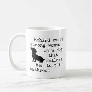 Dachshund-Witz-Zitat - Kaffeetasse