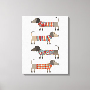 Dachshund Wurst Hund Leinwanddruck