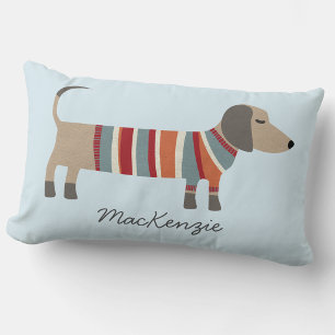 Dachshund Wurst Hund Personalisiert Lendenkissen