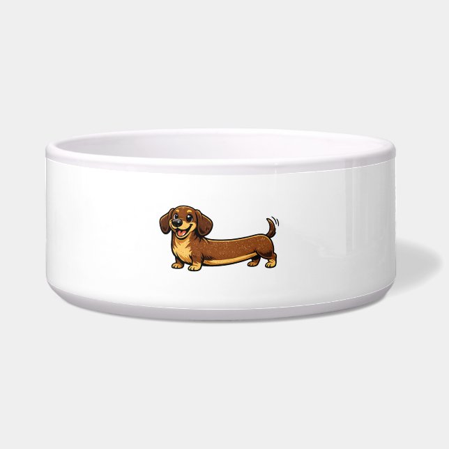 Dachshund Wurst Wiener Hund Design Napf (Vorderseite)
