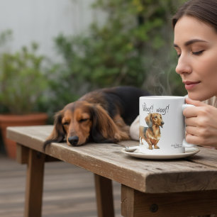 Dachshunde Braun PERSONALISIEREN Kaffeetasse