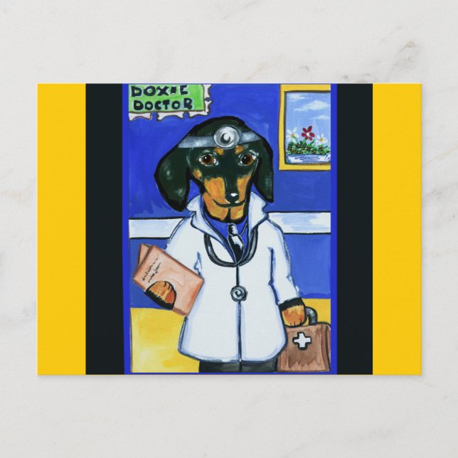 Dachshunde Postkarte (Vorderseite)