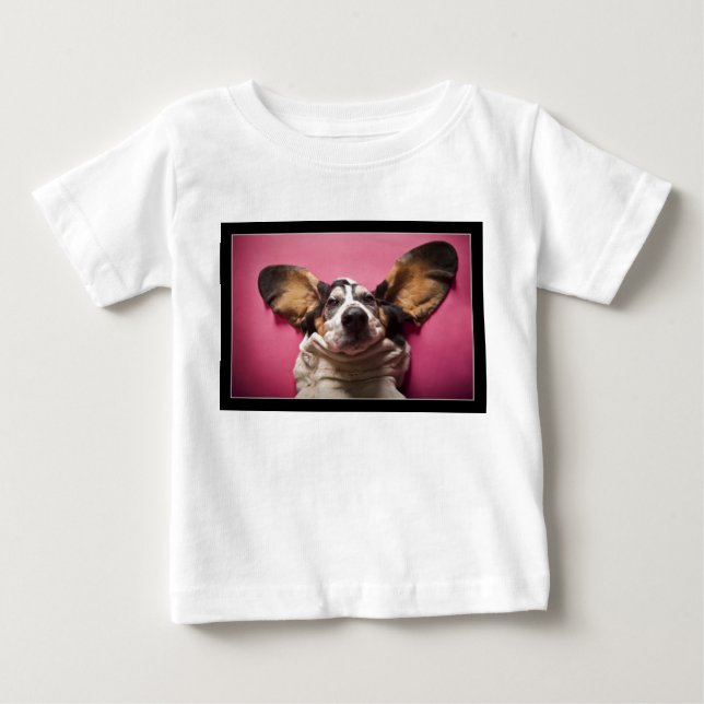 Dachshundgesicht Kleinkind-Shirt Baby T-shirt (Vorderseite)