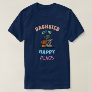 Dachshunds HAPPY KiniArt T - Shirt