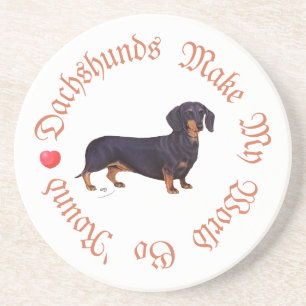 Dachshunds machen meine Welt Getränkeuntersetzer