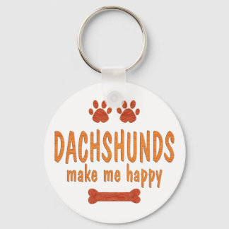 Dachshunds Make Me Happy Schlüsselanhänger