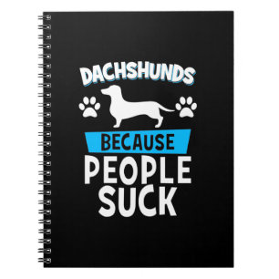 Dachshunds mit meinen Freunden Notizblock