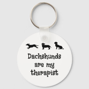 Dachshunds sind mein Therapeut Süßer Dachshund Schlüsselanhänger