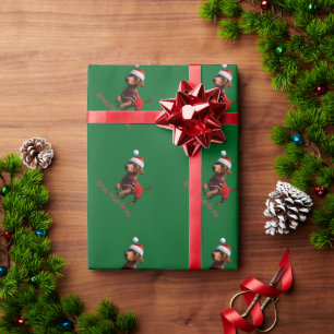 Dachsing Durch Den Schnee Dachshund Wursthund Geschenkpapier