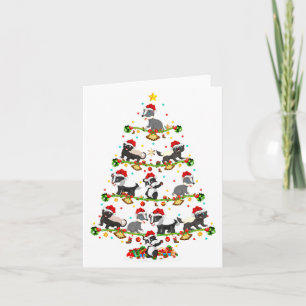 Dachslichter Weihnachten Santa Dachs Weihnachtsbau Karte