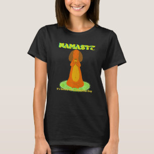 DACHSUND LUSTIGER WIENER HUND ALBERNER HUND YOGA 1 T-Shirt