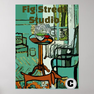 Dachsund, Matisse Style Poster