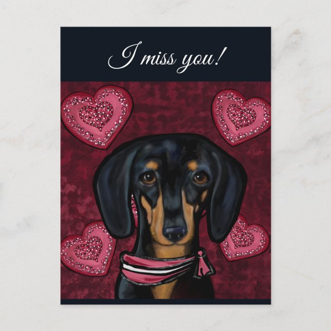 DACHSUND POSTKARTE (Vorderseite)