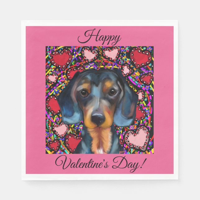 DACHSUND SERVIETTE (Vorderseite)