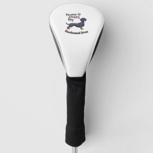 Dachsund Zuhause Golf Headcover