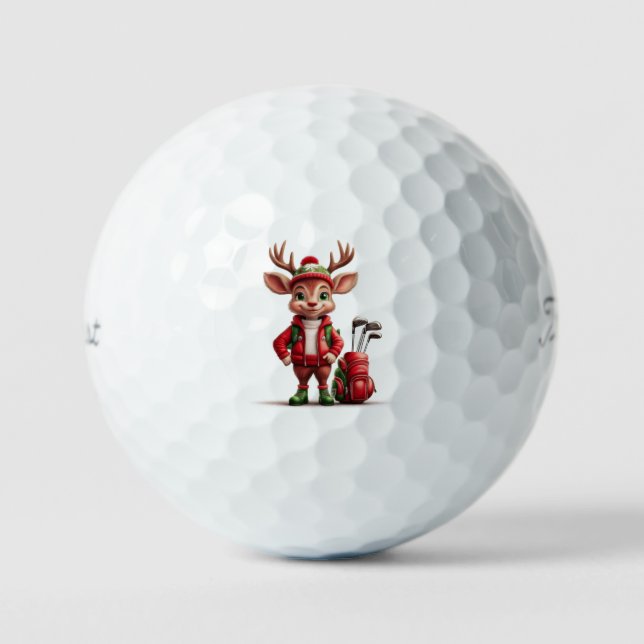 Dachterrasse Rentier Golf Ball (Vorderseite)