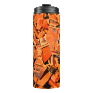 Dachziegel, rote Dachpaneele Thermosbecher