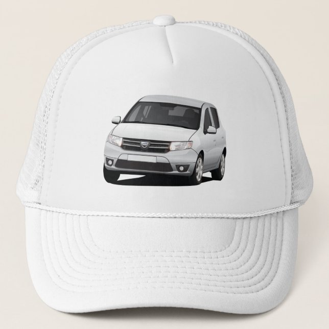 Dacia Sandero - Illustration - Blau Truckerkappe (Vorderseite)