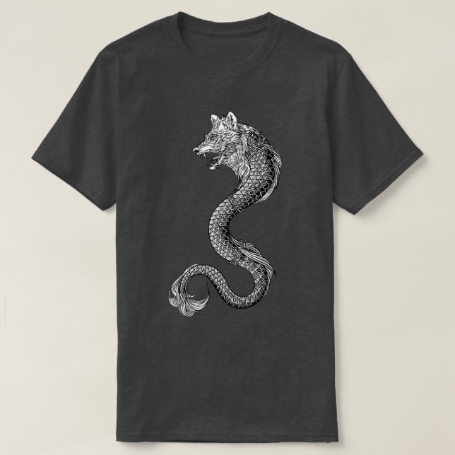 Dacian Wolf oder Dacian Draco T-Shirt (Design vorne)