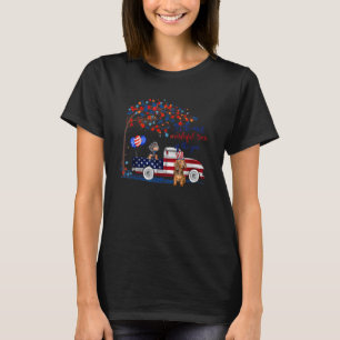 Dackel am 4. Juli amerikanisches LKW-Wunder T-Shirt