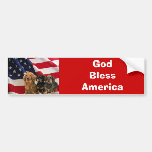Dackel-Amerika-Autoaufkleber Autoaufkleber