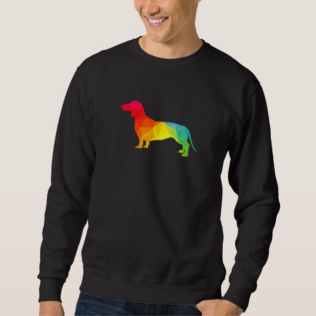 Dackel Aquarell Dog Mama Sweatshirt (Vorderseite)