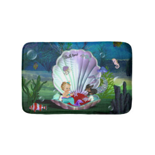Dackel Baby Mermaid Bath Mat Badematte