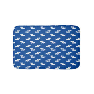 Dackel Bath Mat Blue Dackel Rug Badezimmer Matte