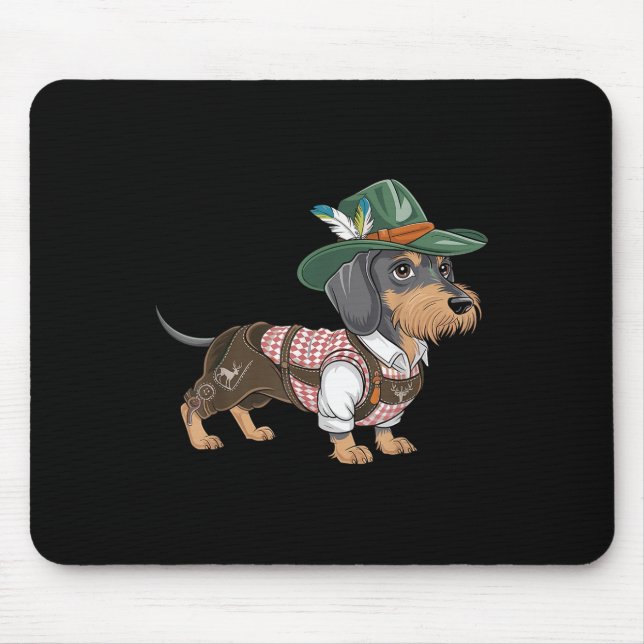Dackel Bavarian Weiner Sausage _2 Mousepad (Vorne)