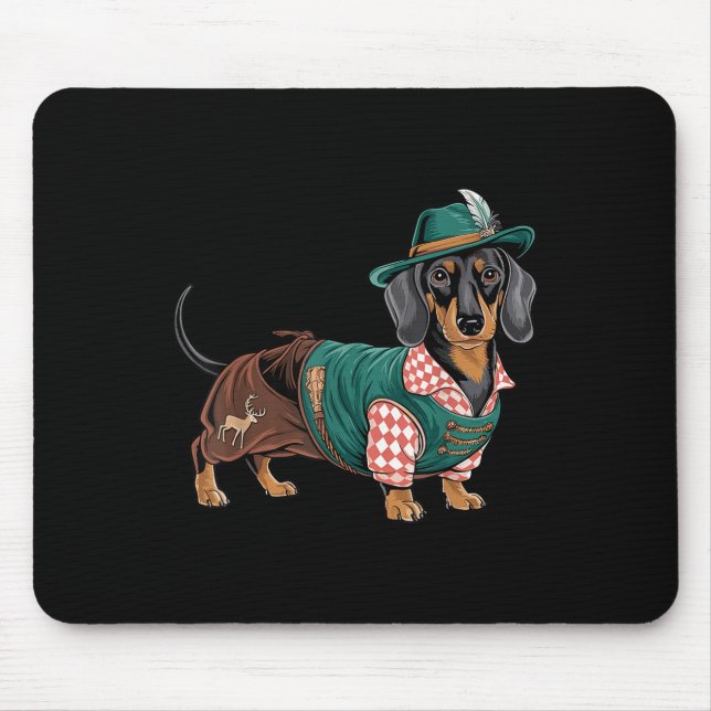 Dackel Bavarian Weiner Sausage _4 Mousepad (Vorne)