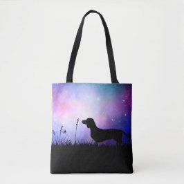 Dackel bei der Moonscape Dackel Dog Beautiful Tasche