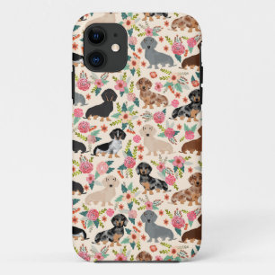 Dackel Blütenmuster Case-Mate iPhone Hülle