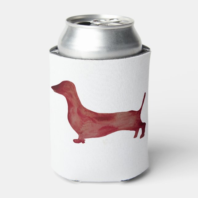 Dackel Brawn Dog Combo Custom Dose Cooler Dosenkühler (Kanne Vorderseite)