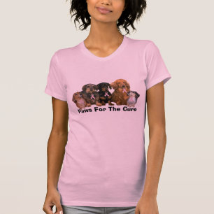 Dackel-Brustkrebs-Damen-Shirt T-Shirt