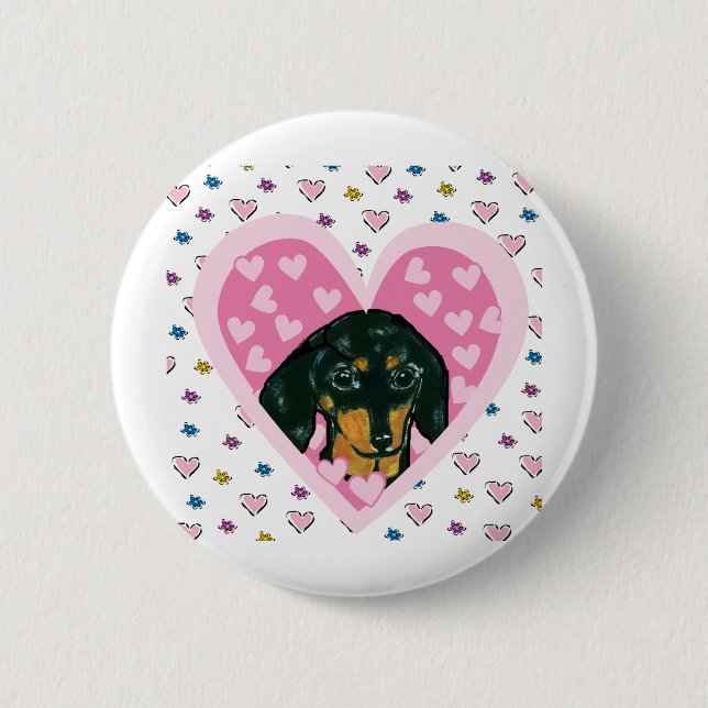 Dackel Button (Vorderseite)