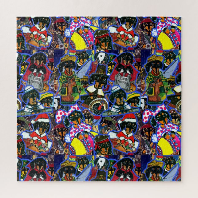 Dackel Cartoon (Vertikal)