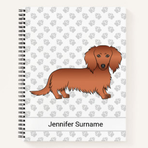 Dackel Cartoon Dog & Text Notizbuch