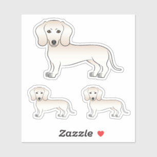 Dackel Cartoon Dogs Aufkleber