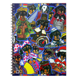 Dackel Cartoon Notizblock