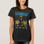 Dackel Chanukah jüdisch Ugly Hanukkah Pajamas Ch T-Shirt<br><div class="desc">Dackel Chanukah jüdisch Ugly Hanukkah Pajamas Chanukah Kid.</div>