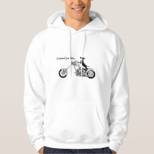 Dackel Chopper Motorradfahrer Hoodie