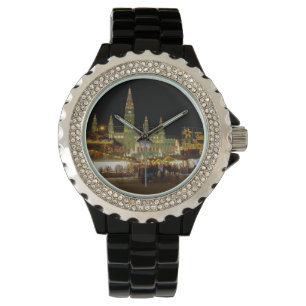 Dackel Christkindlmarkt Armbanduhr