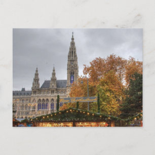 Dackel Christkindlmarkt Postkarte