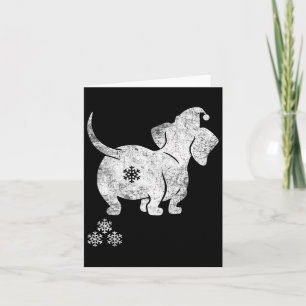 Dackel Christmas Weiner Dog Christmas Pajamas F Karte