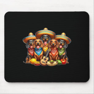 Dackel Cinco De Mayo Wiener Dog Mousepad