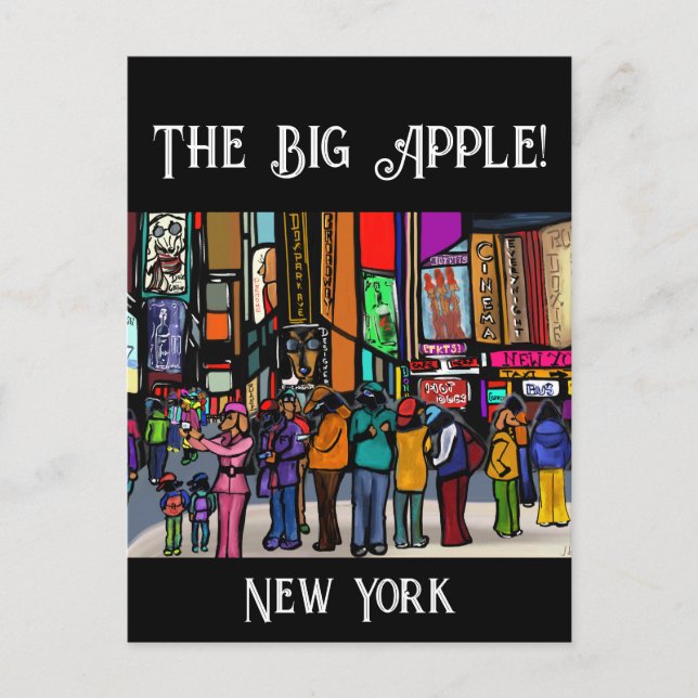 Dackel City - NEW YORK Postkarte (Vorderseite)
