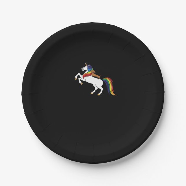 Dackel Classic T - Shirt Pappteller (Vorderseite)