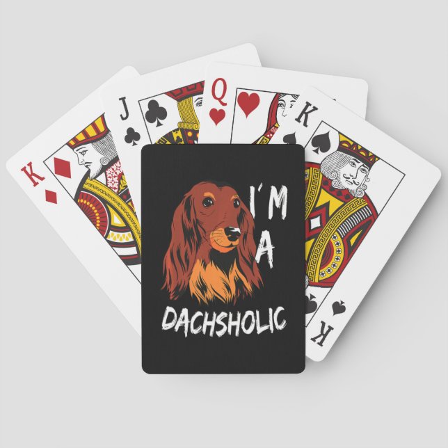 Dackel Dachsholic Spielkarten (Rückseite)
