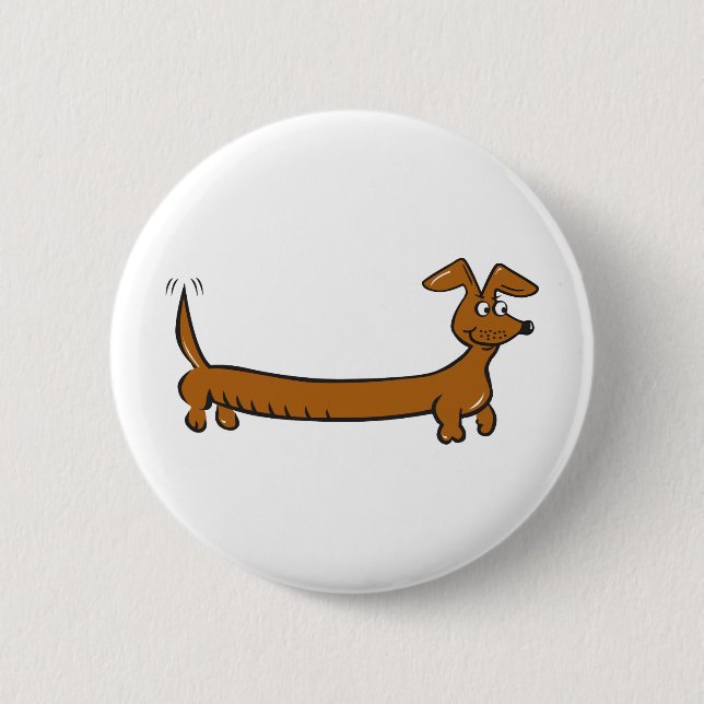 Dackel Dackel Button (Vorderseite)